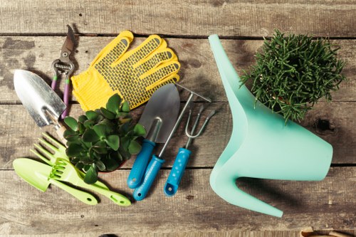 Landscapers Towerhamlets team sorting green waste for eco-friendly disposal